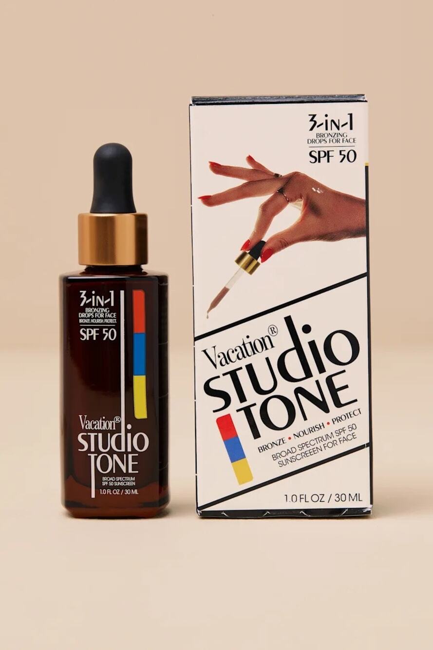 NEW! Vacation Studio Tone SPF 50 Bronzing Drops for Face